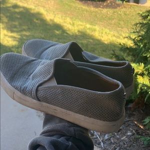 women’s grey steve madden slip on shoes